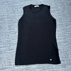 Versace Collection Black Fitted Sleeveless Muscle Tee